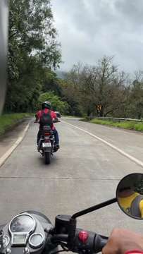 Friends riding together