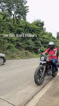 Pradeep riding his Honda CB350 RS