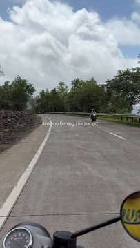 Point-of-view shot of a ghat road